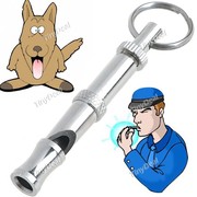 Black & Silver Nickel-Plated Ultrasonic Whistle 