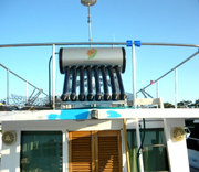 Portable solar hot water for boating camping RVs