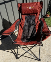 OZTRAIL canvas folding camp chair for sale.