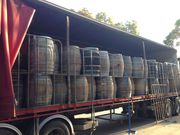 Half wine barrels,  full wine barrels for sale