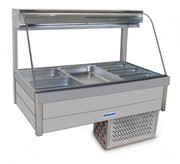 Roband Curved Glass Refrigerated Display Bar - Piped And Foamed Only (
