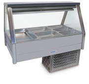 Roband Straight Glass Refrigerated Display Bar,  6 Pans ERX23RD