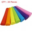 20X Brand New 6 Silicone Push Up Ice Pop Maker Popsicle Ice Cream Mold