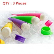 3X Brand New 6 Silicone Push Up Ice Pop Maker Popsicle Ice Cream Mold 