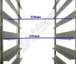 10 Level Bakery Trolley Suits Tray Size 40X73cm. Capacity 10 Trays